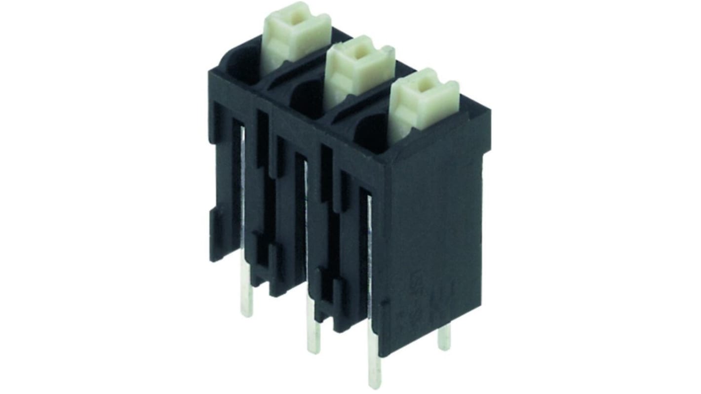 Weidmuller LSF Series PCB Terminal Block, 2-Contact, 5mm Pitch, Surface Mount, 1-Row