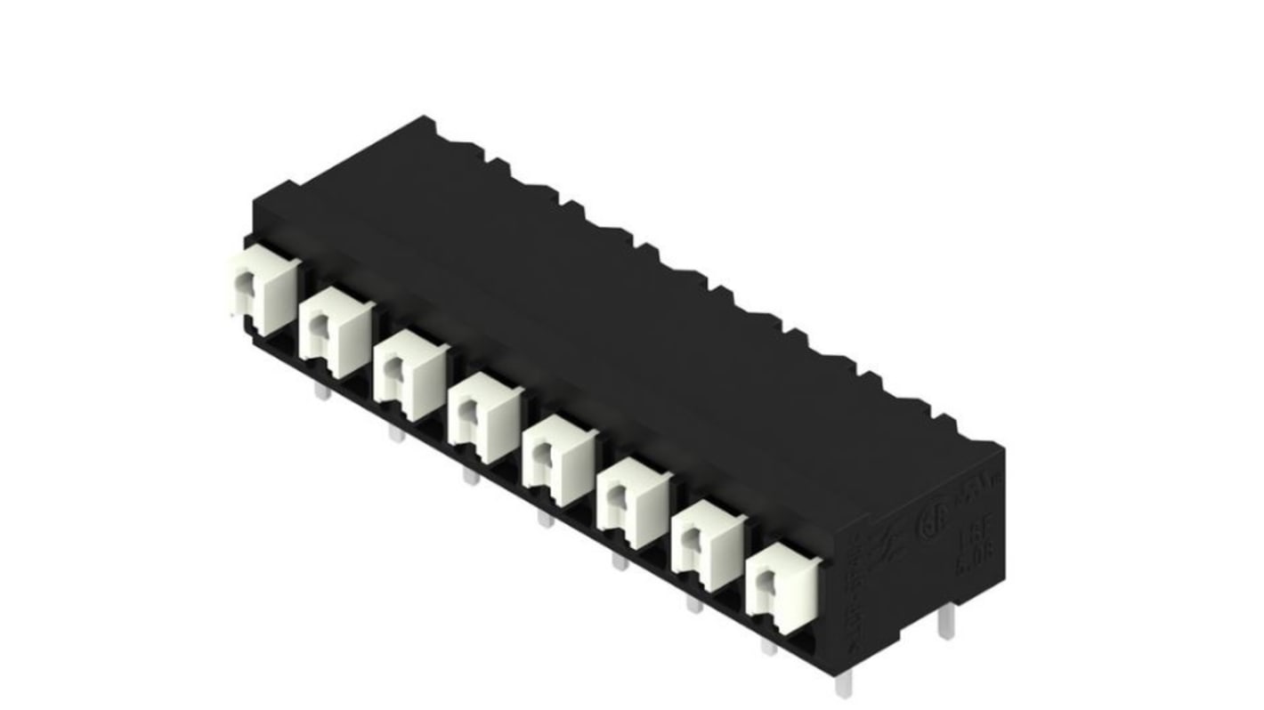 Weidmuller LSF Series PCB Terminal Block, 2-Contact, 5.08mm Pitch, Surface Mount, 1-Row