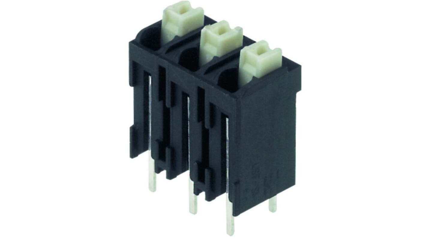 Weidmuller LSF Series PCB Terminal Block, 3-Contact, 5.08mm Pitch, Surface Mount, 1-Row