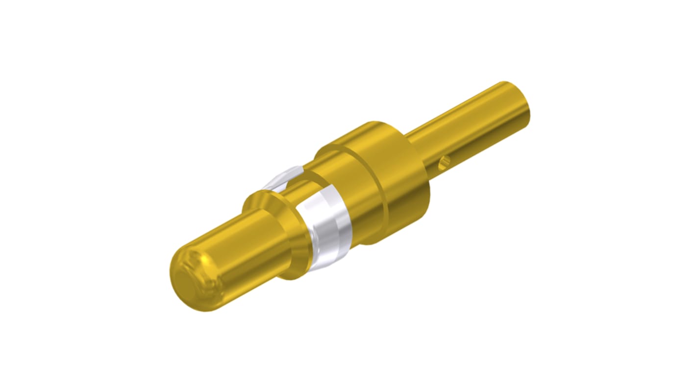 CONEC size 3.6mm Male Crimp D-Sub Connector Power Contact, Gold Flash over Nickel Power, 20 → 16 AWG