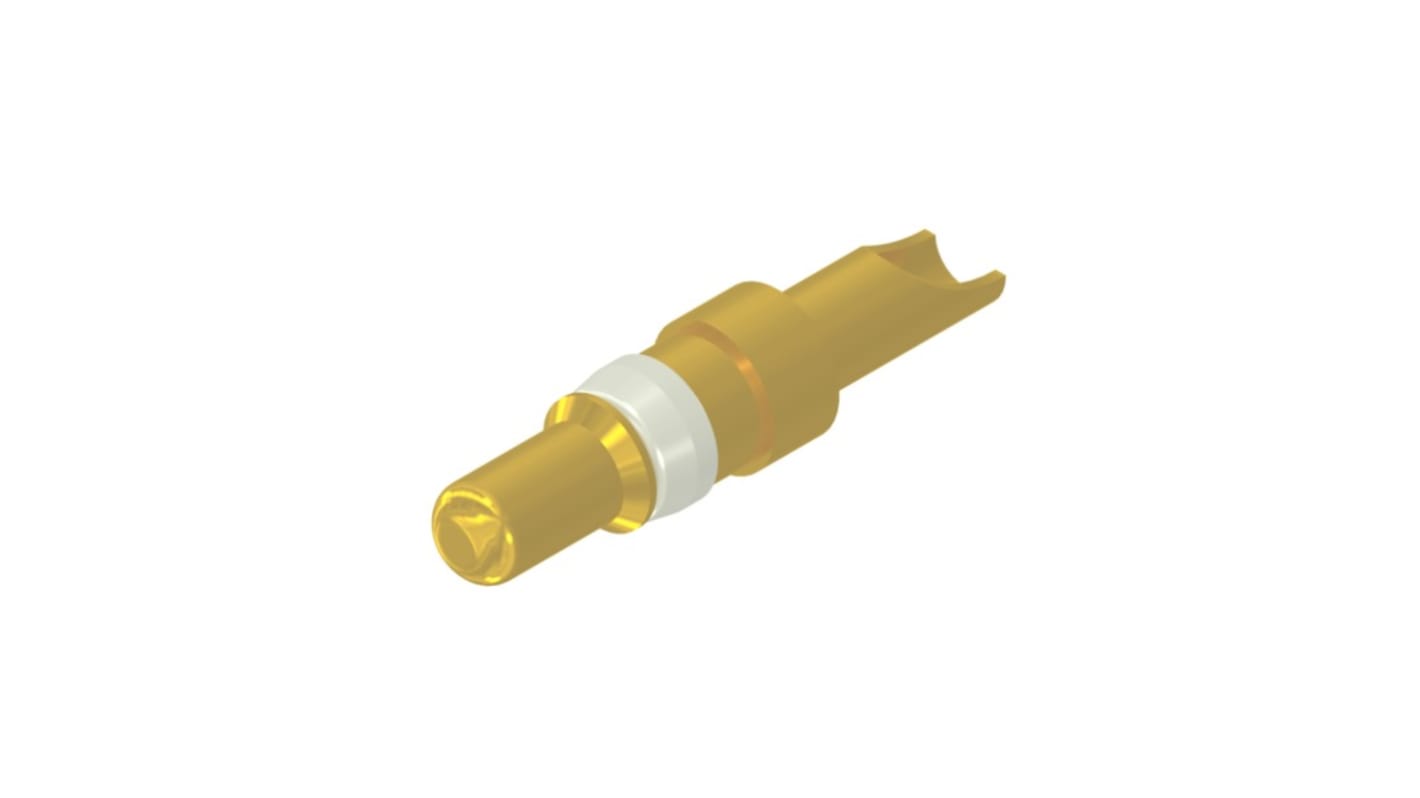 CONEC size 3.6mm Male Solder Cup D-Sub Connector Power Contact, Gold over Nickel Power, 14 → 12 AWG