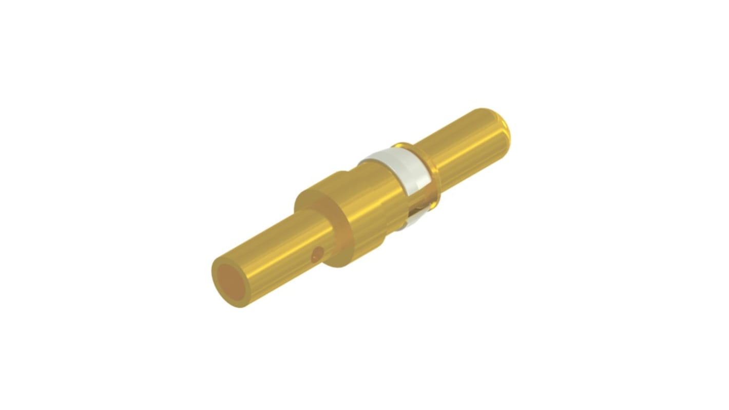 Contacto de alimentación de conector D-Sub CONEC 131C11129X, 3.6mm, Macho, Crimpado, Revestimiento de Oro sobre Níquel,