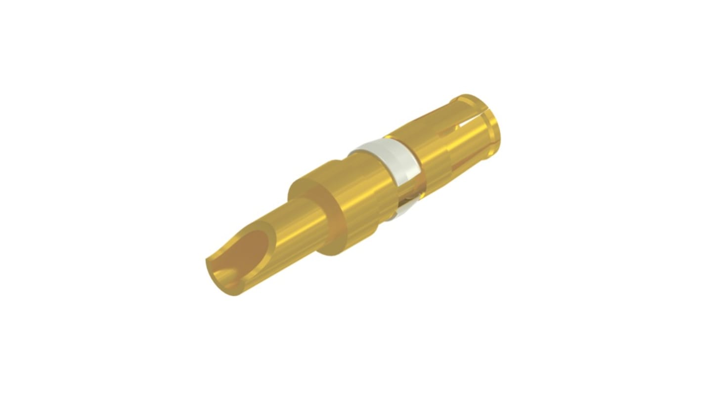 Contacto de alimentación de conector D-Sub CONEC 132A10029X, 3.6mm, Hembra, Soldadura, Revestimiento de Flash de oro