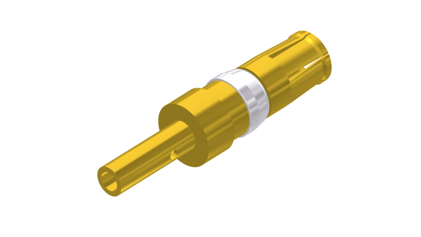 Contacto de alimentación de conector D-Sub CONEC 132C11019X, 2.6mm, Hembra, Crimpado, Revestimiento de Oro sobre