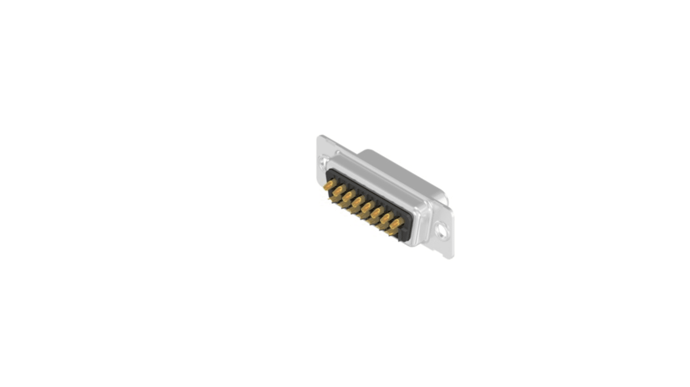 CONEC 15 Way Through Hole D-sub Connector Socket, with Mounting Hole