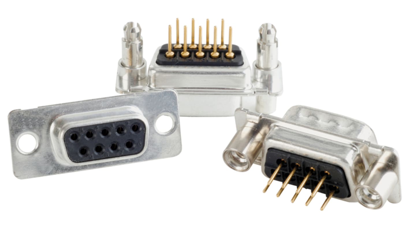 Conector D-sub CONEC, Recto, Montaje en orificio pasante, Hembra, con 4-40 UNC