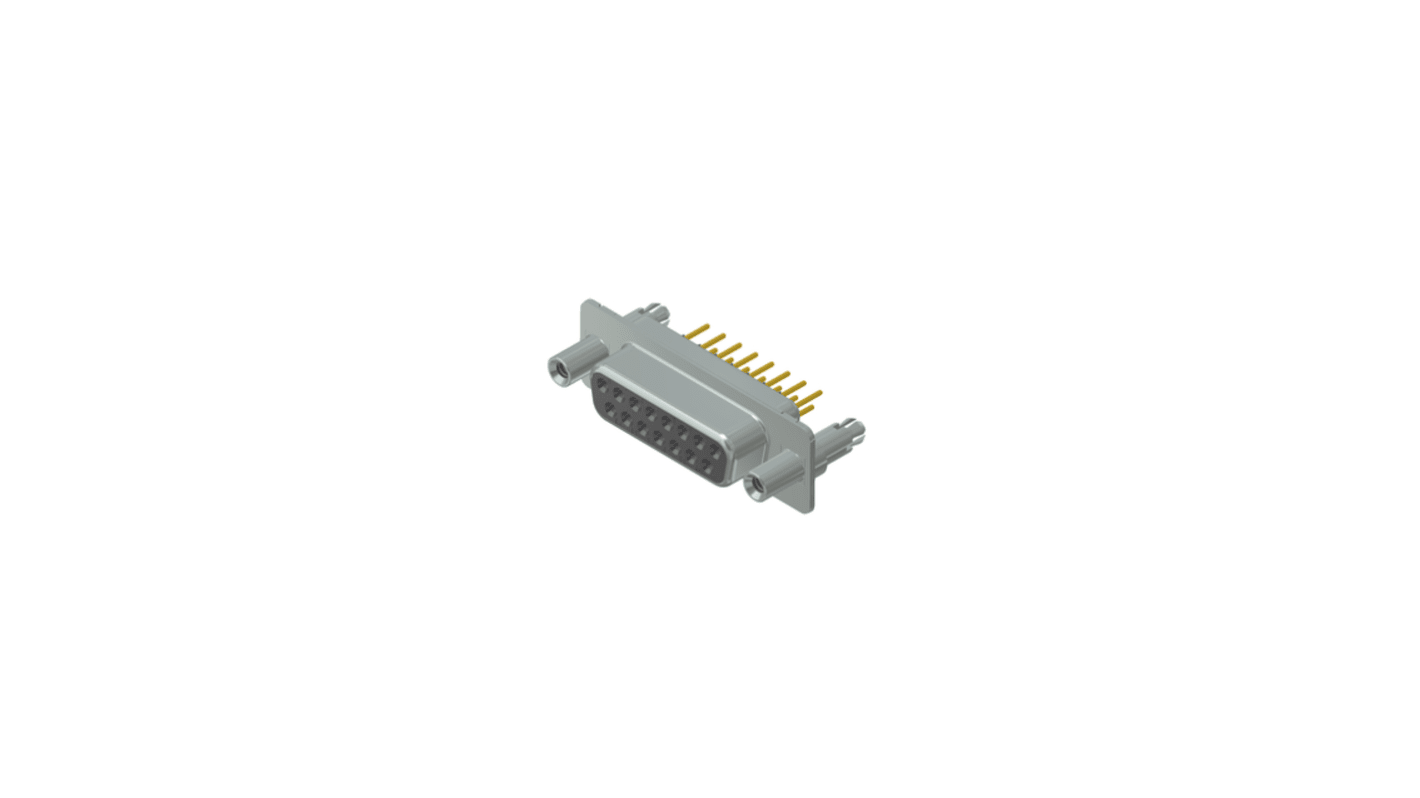 Connecteur Sub-D Femelle CONEC 15 voies Traversant Droit