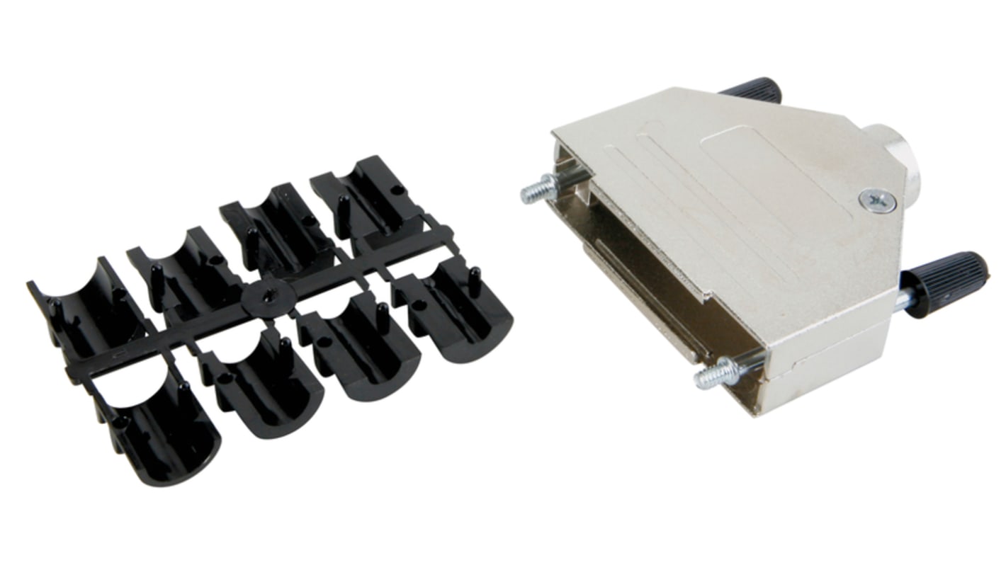 165X02619X CONEC 165X Series Zinc Alloy D Sub Backshell, 15 Way