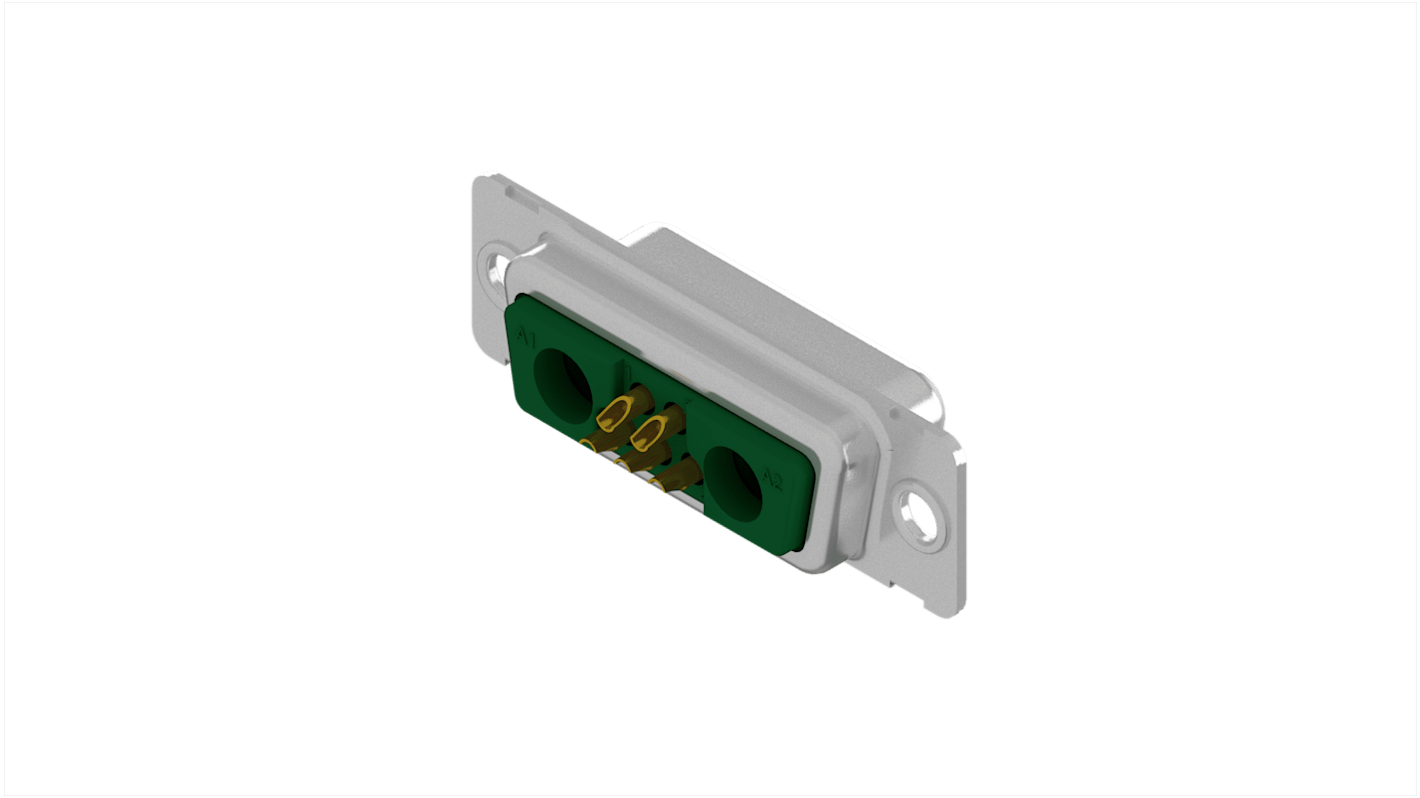 Conector D-sub CONEC, Recto, Montaje en orificio pasante, Hembra, con Orificio de montaje