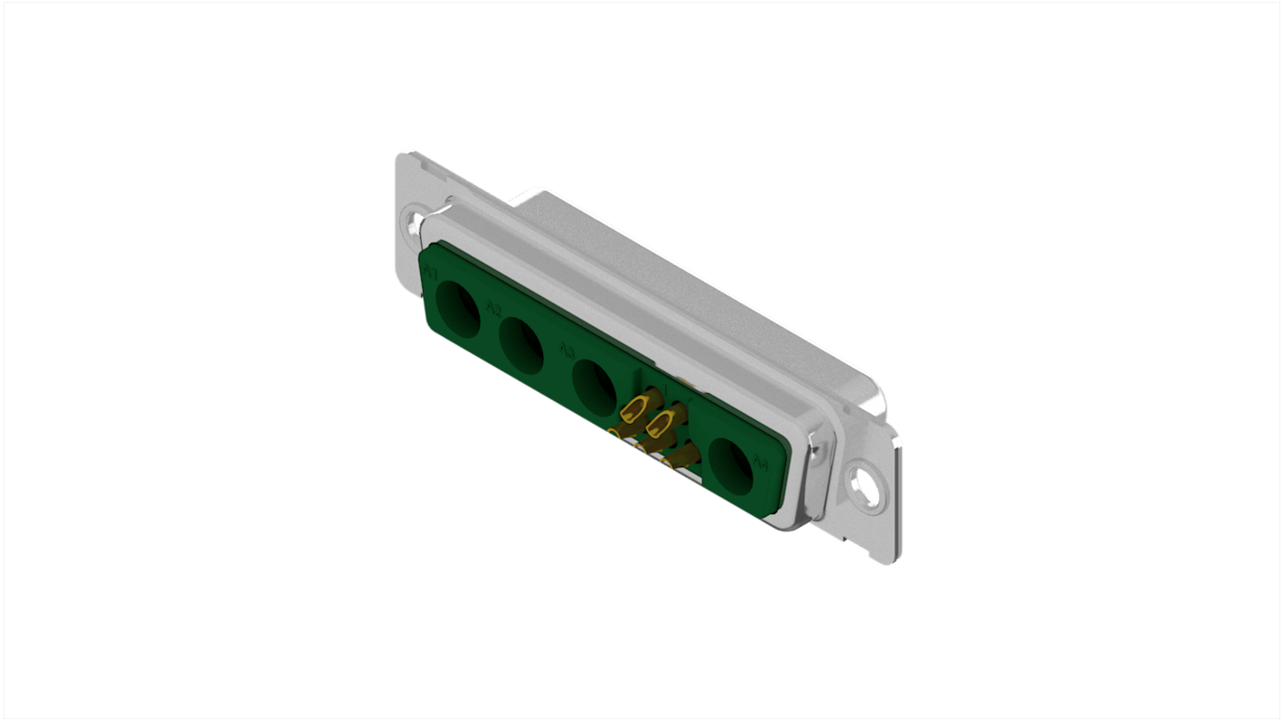 Conector D-sub CONEC, Recto, Montaje en orificio pasante, Macho, con Soldadura