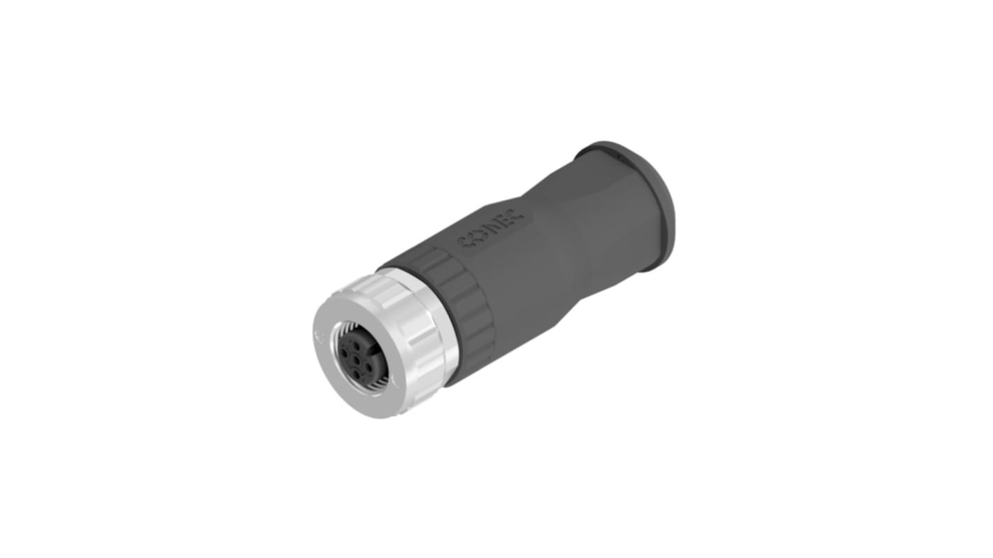 CONEC Circular Connector, 4 Contacts, Screw Mount, M12 Connector, Plug, Female, IP67, 43 Series