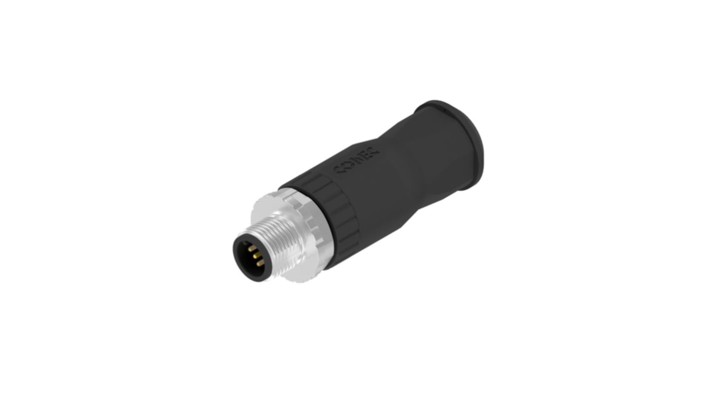 CONEC Circular Connector, 5 Contacts, Screw, M12 Connector, Plug, Male, IP67, 43 Series