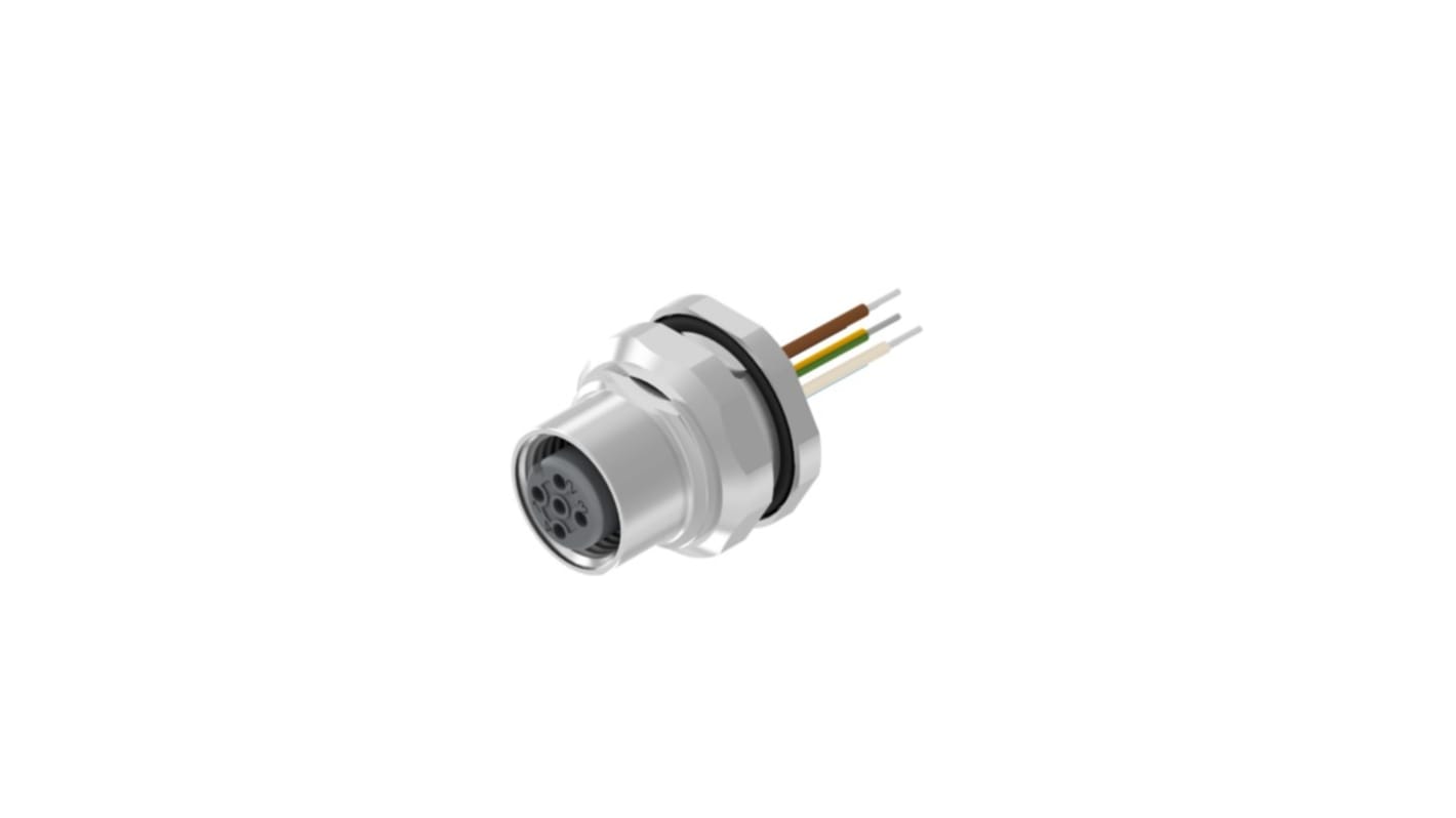 CONEC Circular Connector, 5 Contacts, Panel Mount, M12 Connector, Socket, Female, IP67, 43 Series