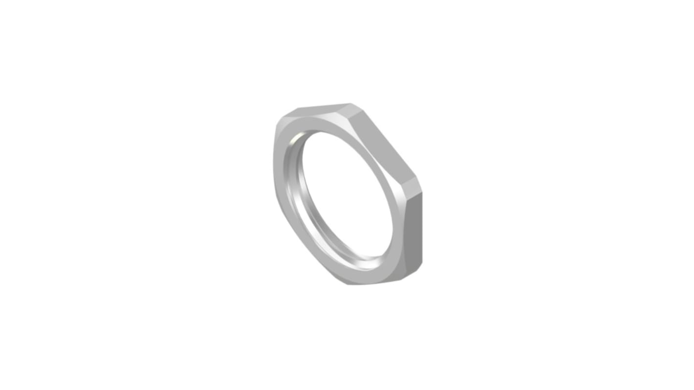 Connector Hex nut M16 Silver