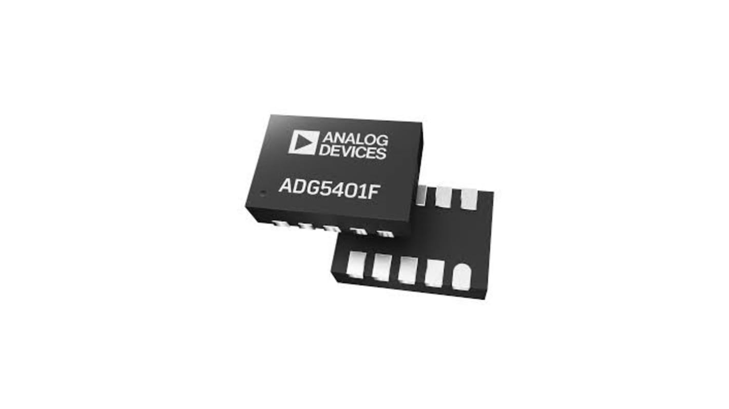 Analog Devices Strømkontakts-IC, 10 Ben, ADG5401FBCPZ-RL7 Lavside