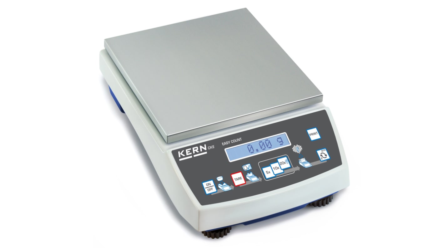 Kern CKE 3600-2 Counting Weighing Scale, 3.6kg Weight Capacity, With DKD Calibration