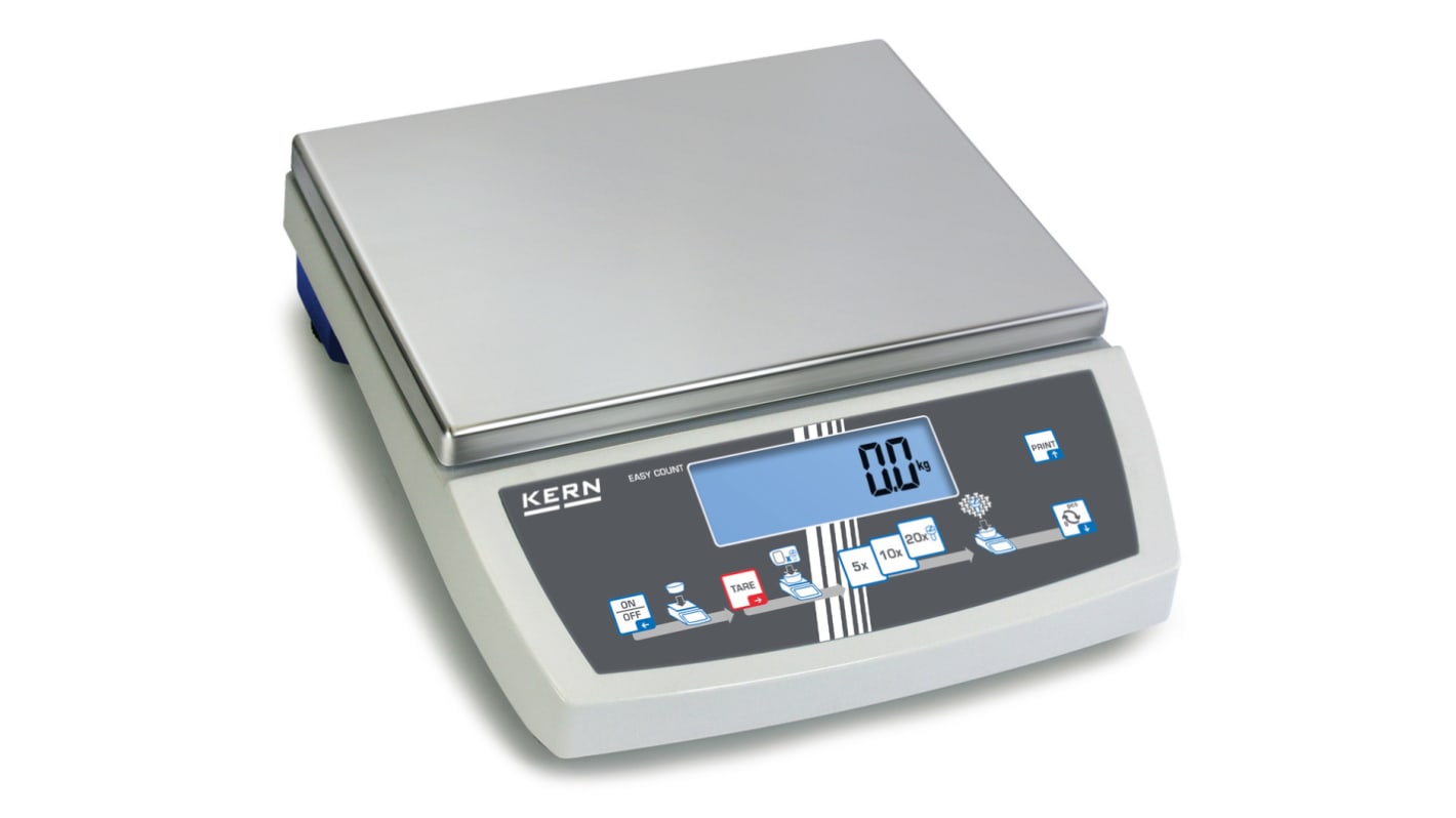 Kern CKE 36K0.1 Counting Weighing Scale, 36kg Weight Capacity, With DKD Calibration