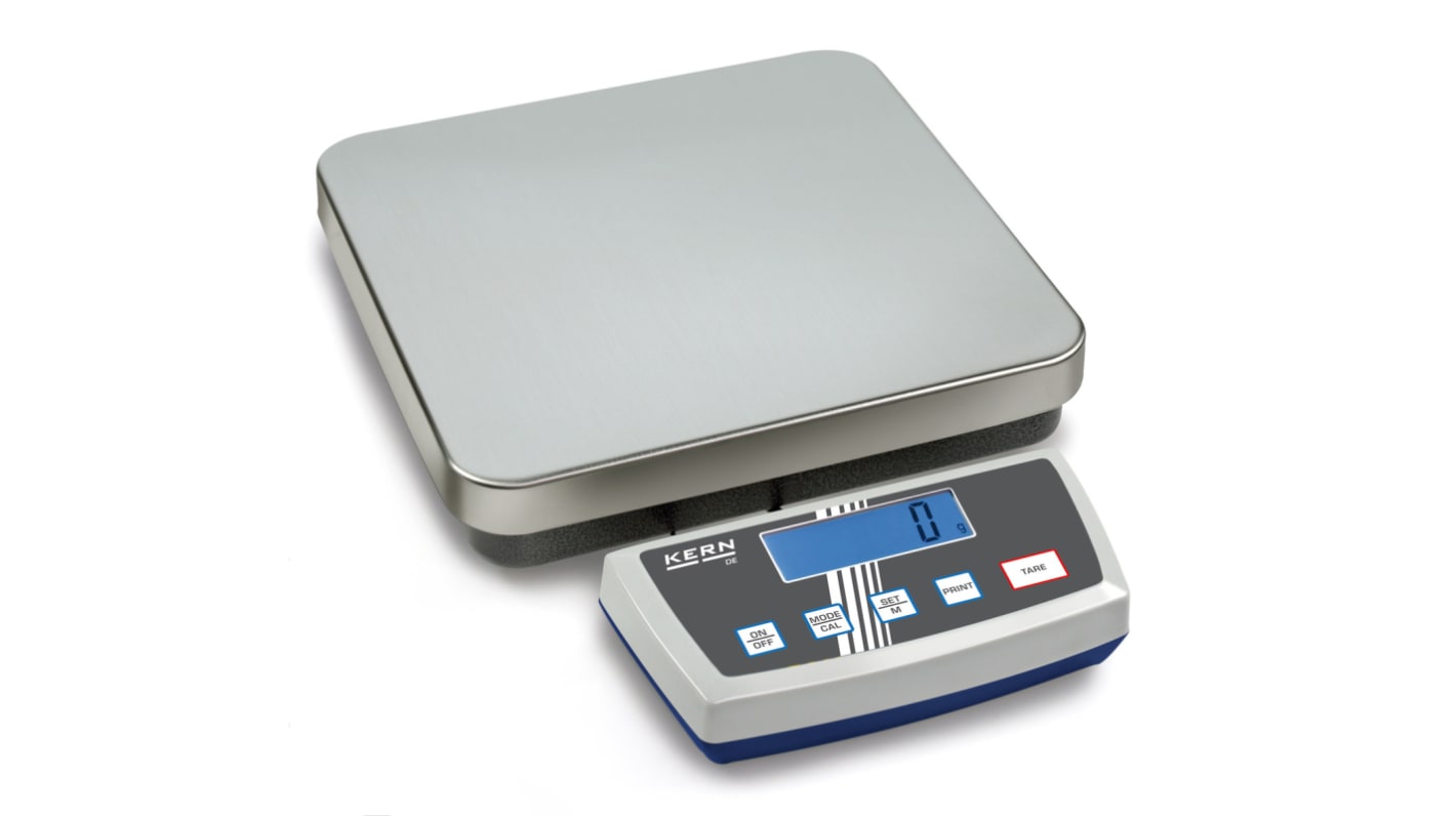 Kern DE 15K0.2D Platform Weighing Scale, 6 kg, 15 kg Weight Capacity, With DKD Calibration