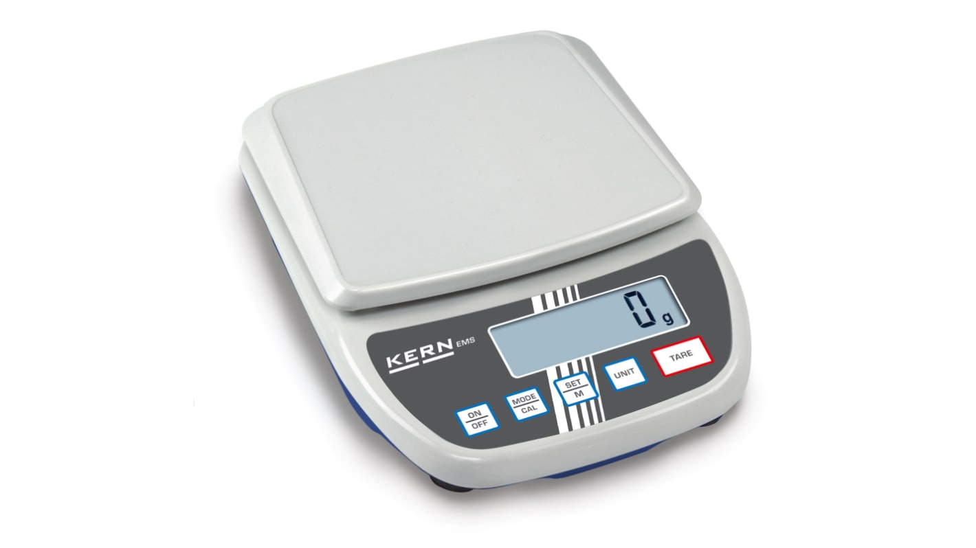 Kern EMS 6K1 Precision Balance Weighing Scale, 6kg Weight Capacity, With DKD Calibration