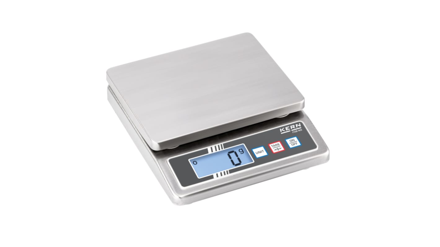 Kern FOB 5K-3NS Bench Weighing Scale, 5kg Weight Capacity, With DKD Calibration