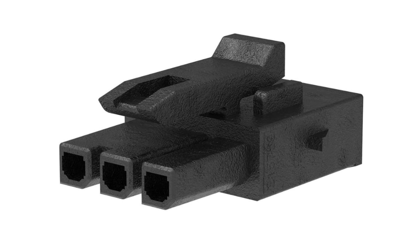 Molex, 215759-1002 Receptacle Crimp Connector Housing, 3mm Pitch, 2 Way, 1 Row Horizontal