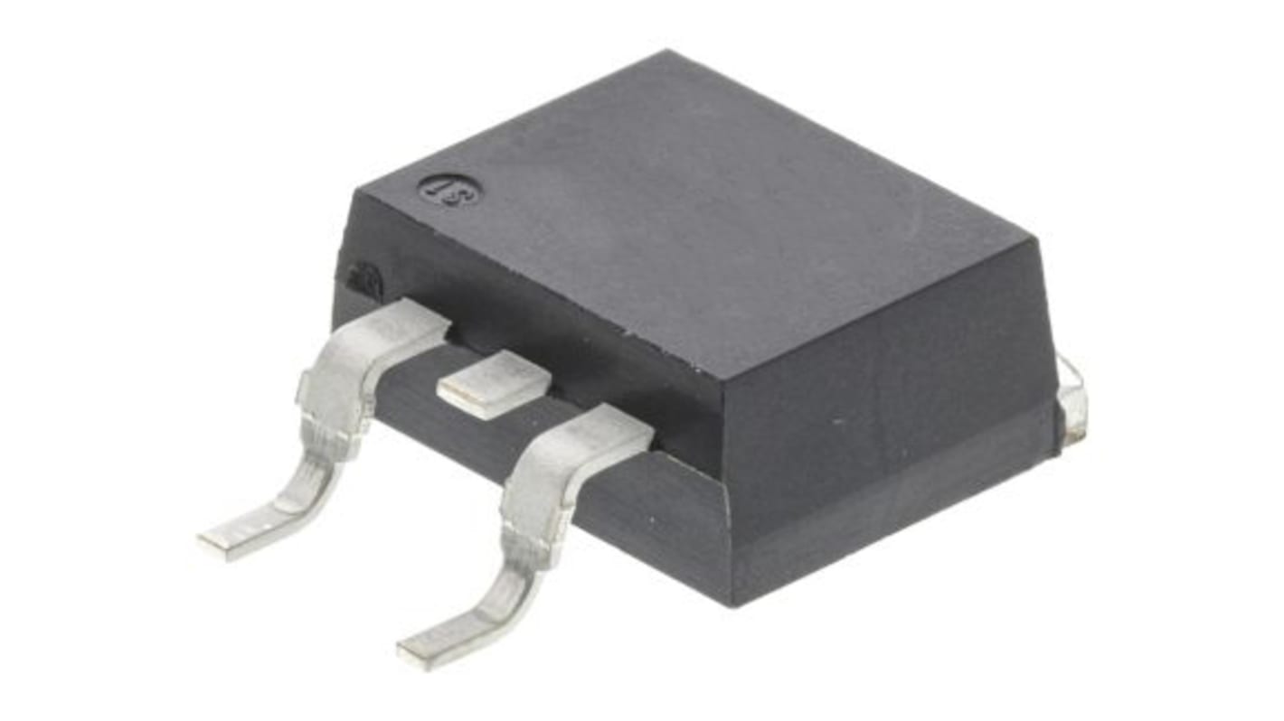 MOSFET Vishay, canale N, 0.184 Ω, 21 A, D2PAK (TO-263), Montaggio superficiale