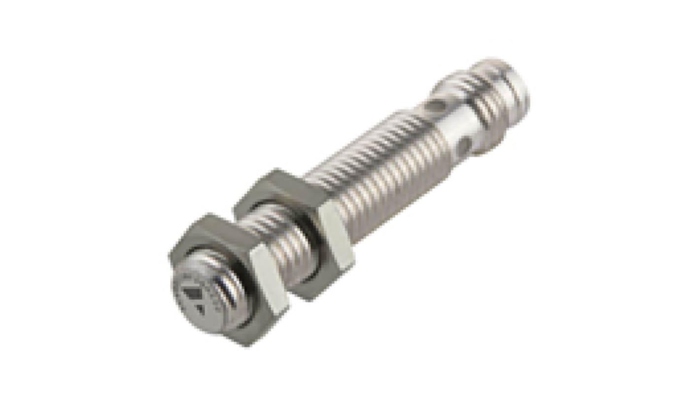 Carlo Gavazzi Inductive Barrel-Style Inductive Proximity Sensor, M8 x 1, 8 mm Detection, PNP Output, 10 → 30 V,