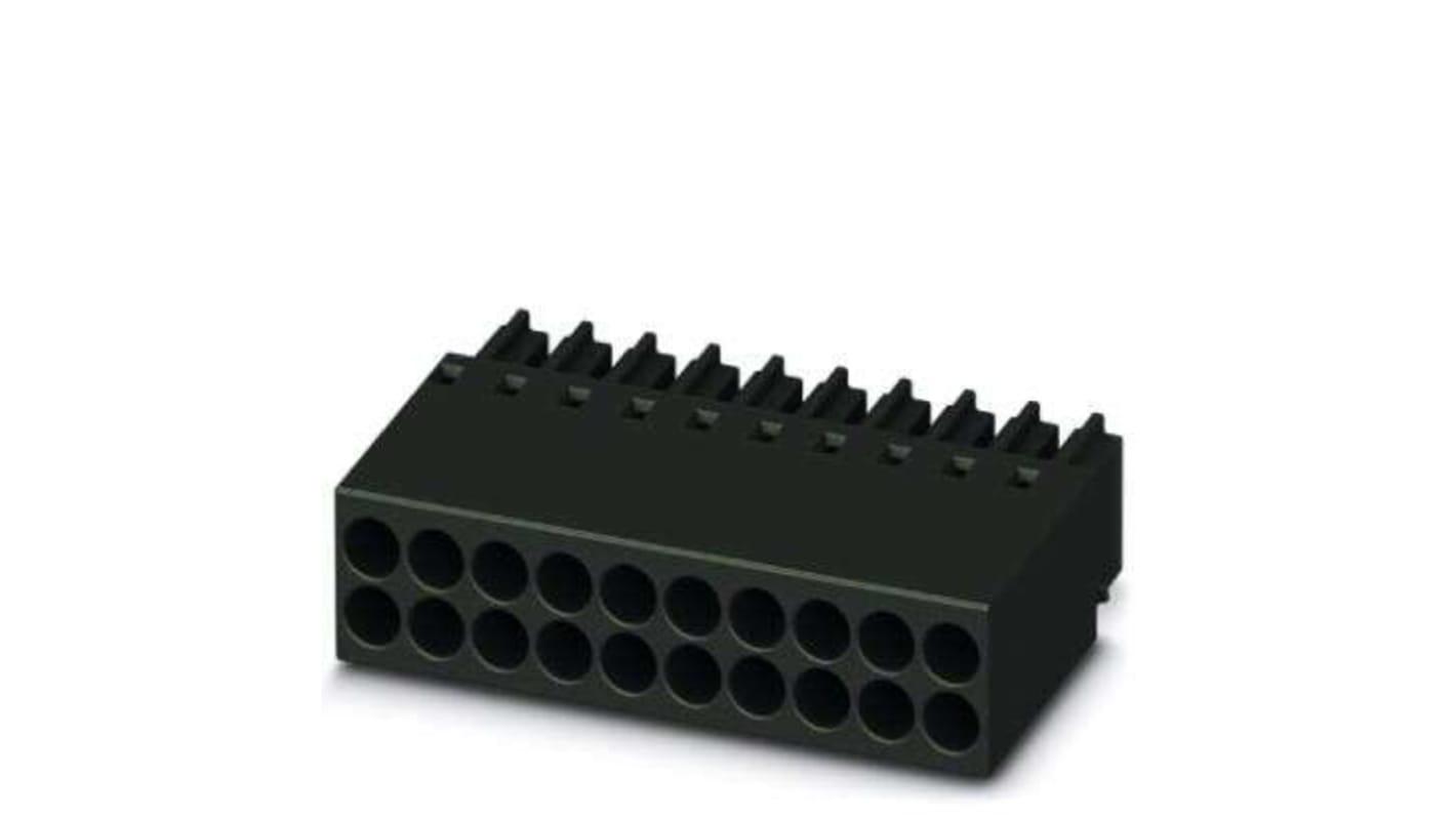 Phoenix Contact 2.54mm Pitch 5 Way Pluggable Terminal Block, Plug, Plug-In