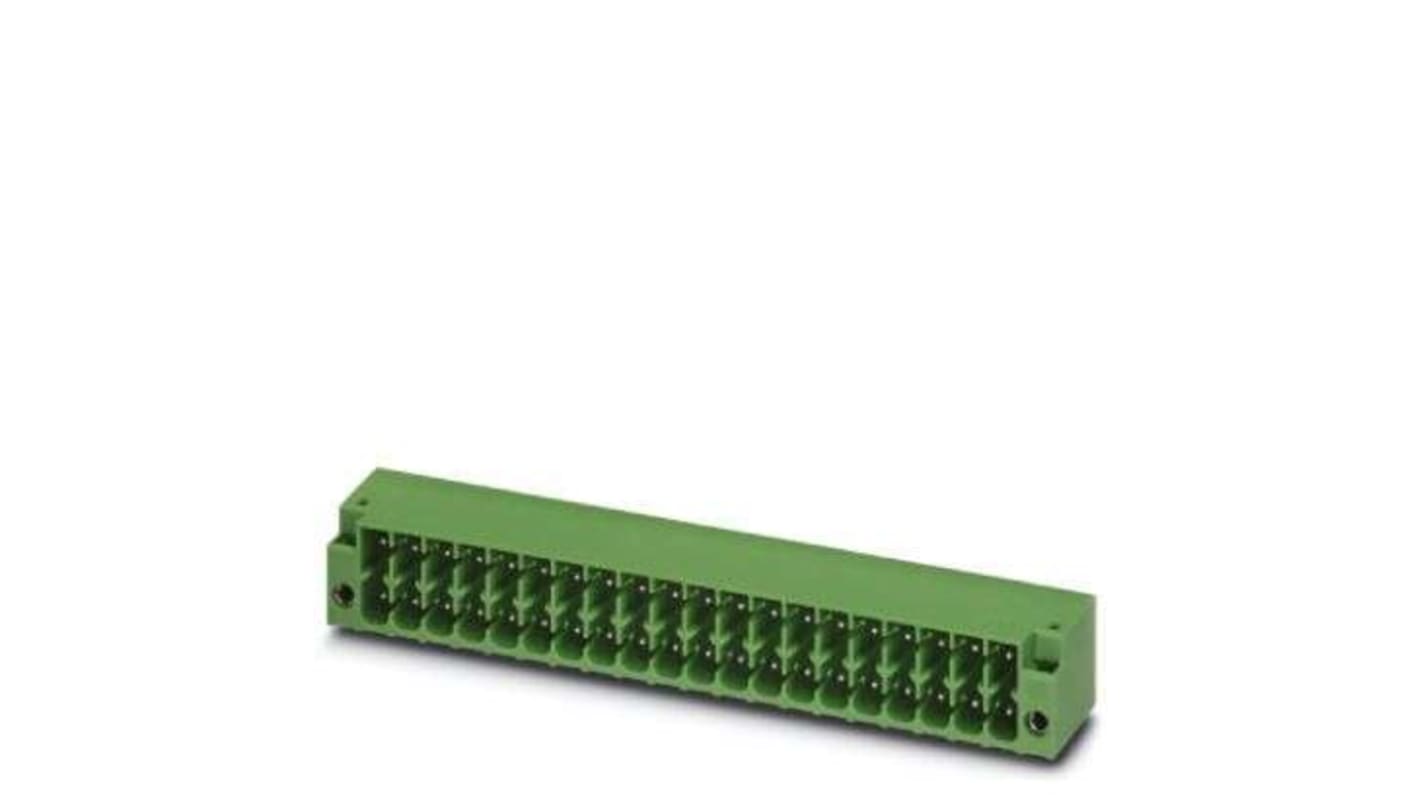 Borne enchufable para PCB Macho Phoenix Contact de 17 vías en 2 filas, paso 3.5mm, montaje De inserción