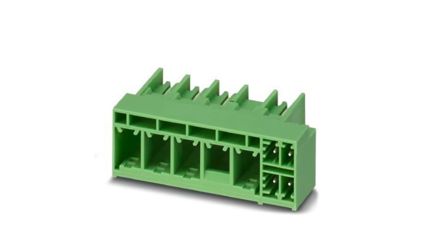 Phoenix Contact 7.62mm Pitch 8 Way Pluggable Terminal Block, Hybrid Header