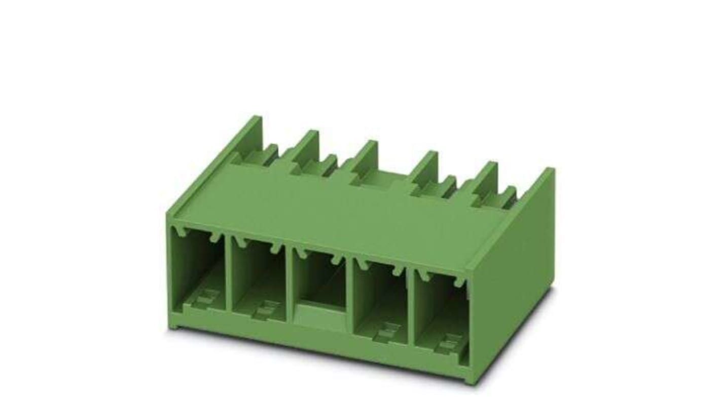 Morsettiera per circuito stampato Phoenix Contact Maschio a 4 vie, 1 fila, passo 7.62mm, Montaggio a innesto