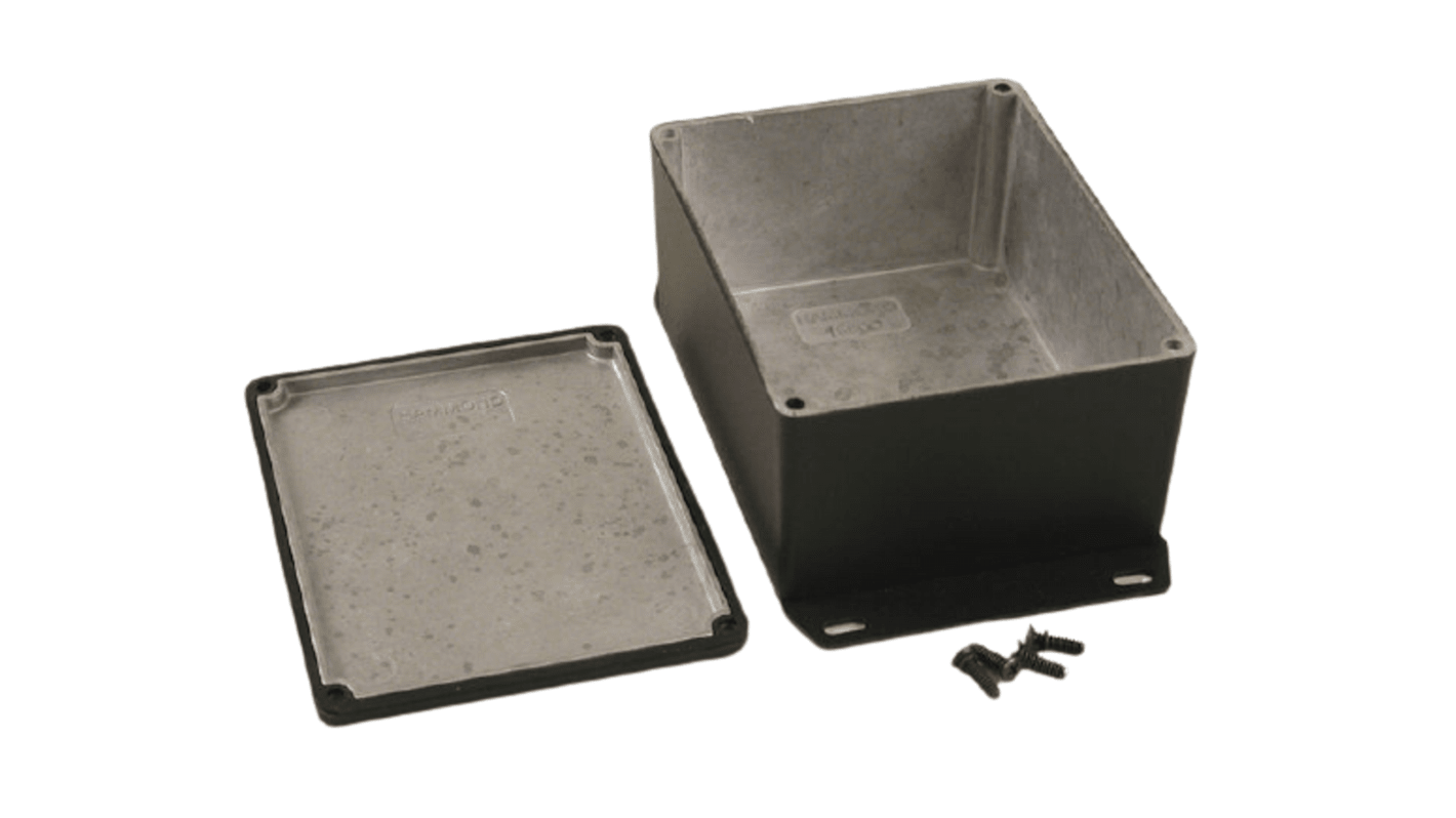 Hammond 1590 Series Die Cast Aluminium Enclosure, IP65, Flanged, 58 x 91 x 120mm