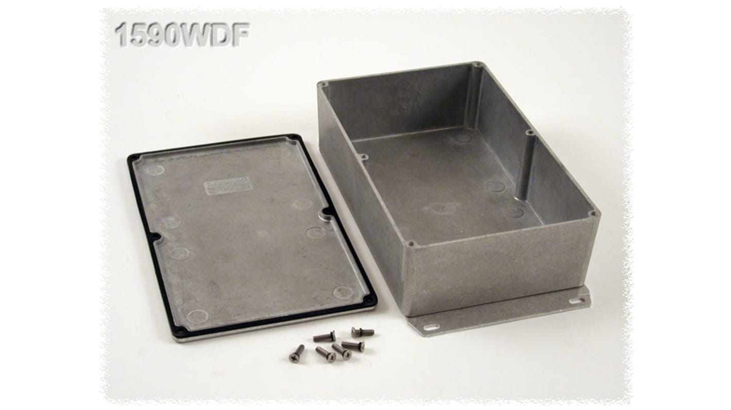 Caja Hammond de Aluminio Presofundido, 58 x 120 x 188mm, IP65, Apantallada