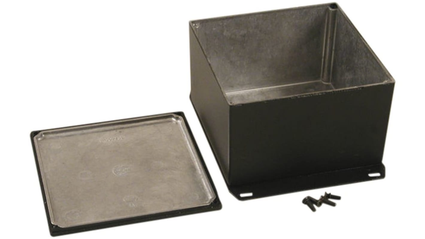 Hammond 1590 Series Die Cast Aluminium Enclosure, IP65, Flanged, 81 x 125 x 125mm