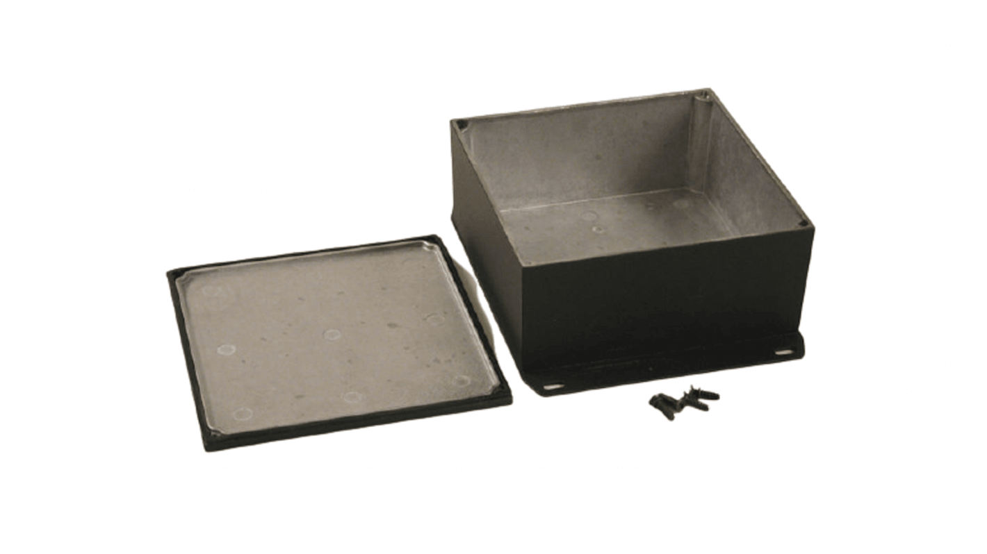 Hammond 1590 Series Die Cast Aluminium Enclosure, IP65, Flanged, 59 x 125 x 125mm