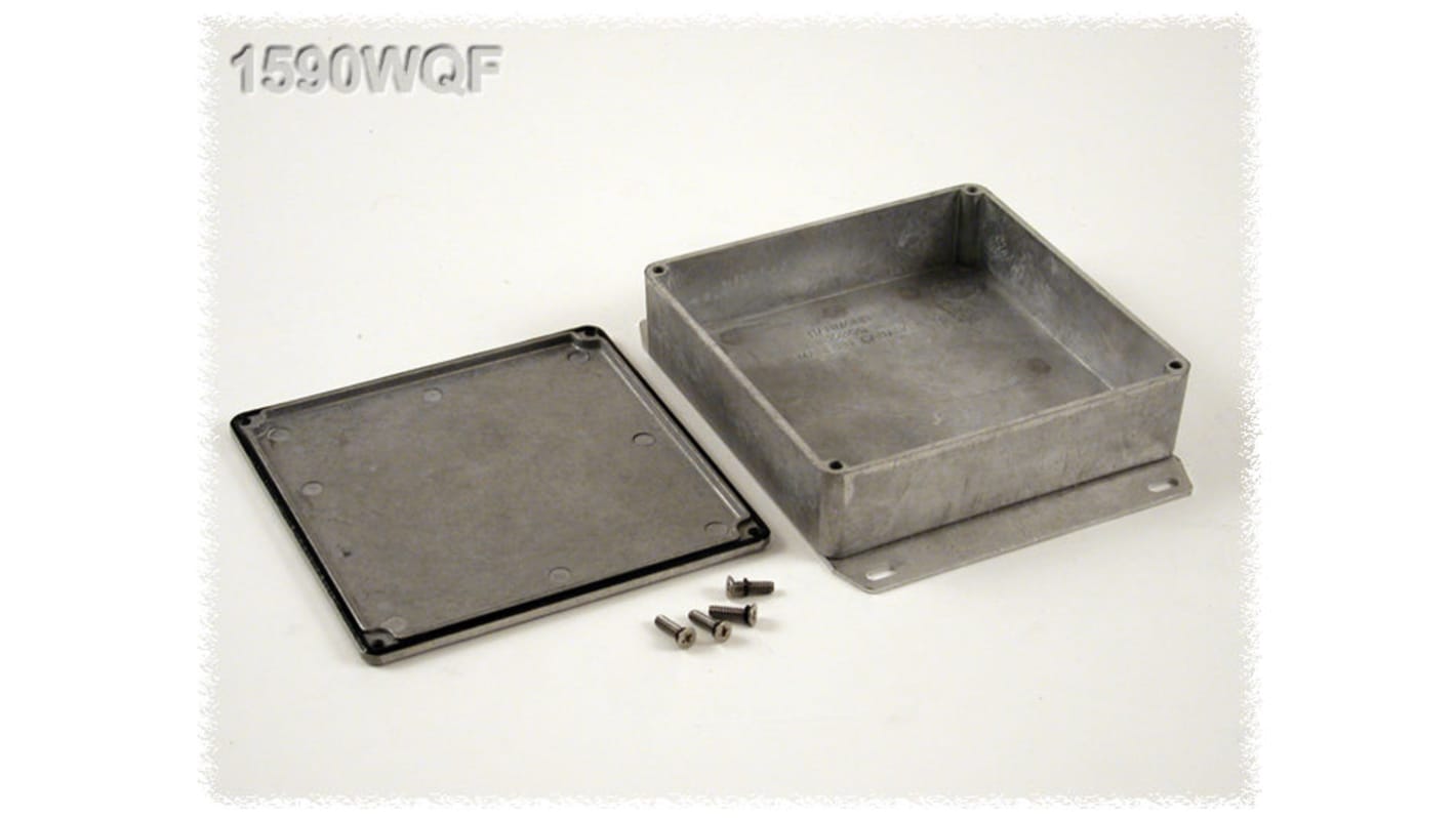 Caja Hammond de Aluminio Presofundido, 36 x 120 x 120mm, IP65, Apantallada