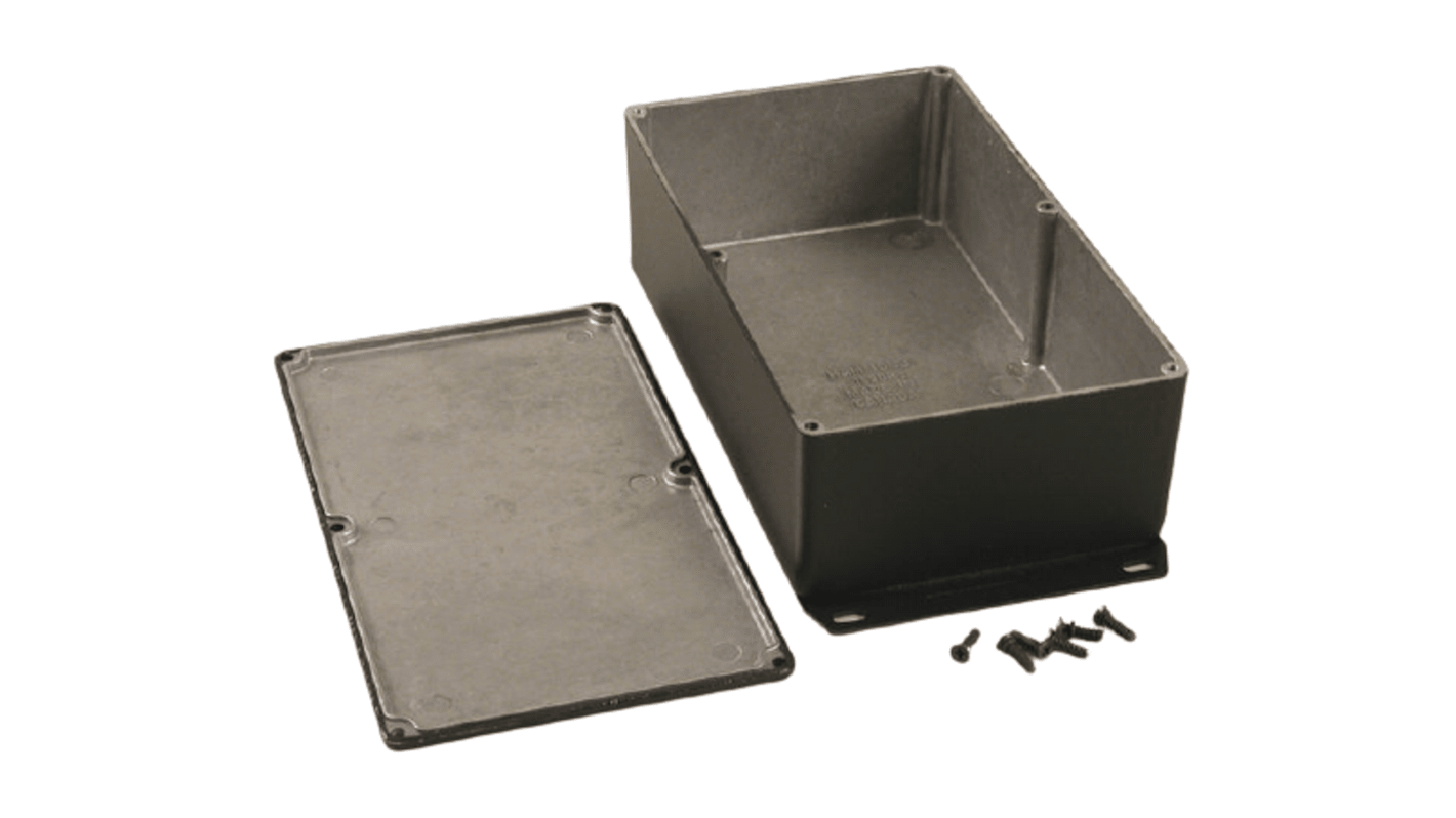 Caja Hammond de Aluminio Presofundido, 63 x 112 x 192mm, IP65, Apantallada