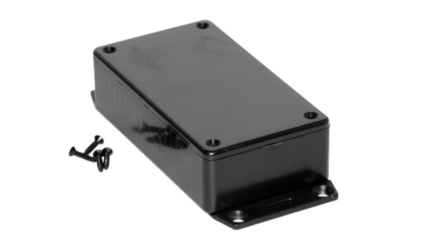 Hammond 1591 Series ABS General Purpose Enclosure, IP54, Flanged, 112 x 28 x 61mm