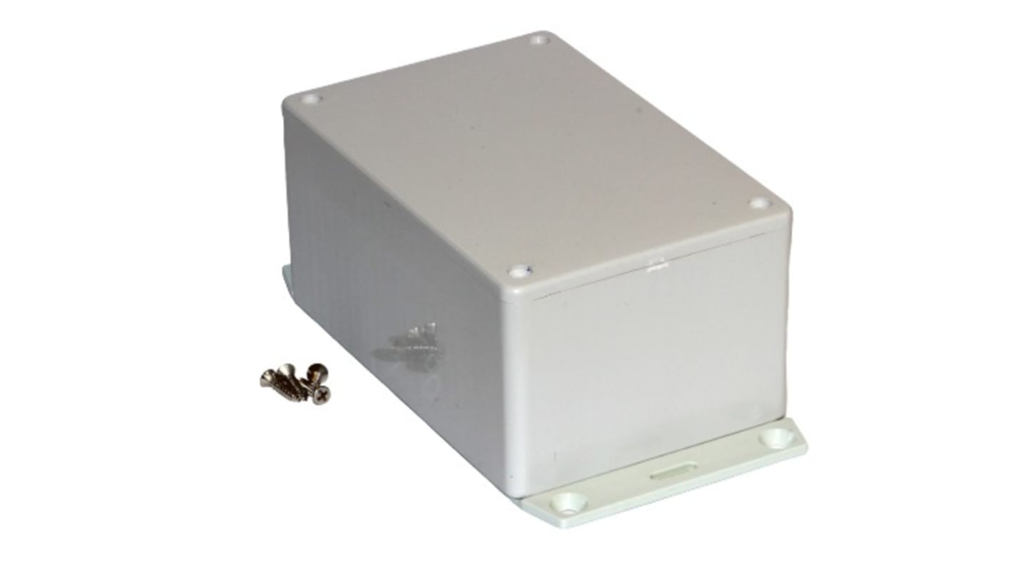 Hammond 1591 Series ABS General Purpose Enclosure, IP54, Flanged, 119 x 56 x 81mm