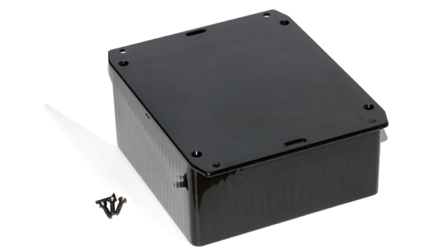 Hammond 1591 Series ABS General Purpose Enclosure, IP54, Flanged, 119 x 119 x 56mm