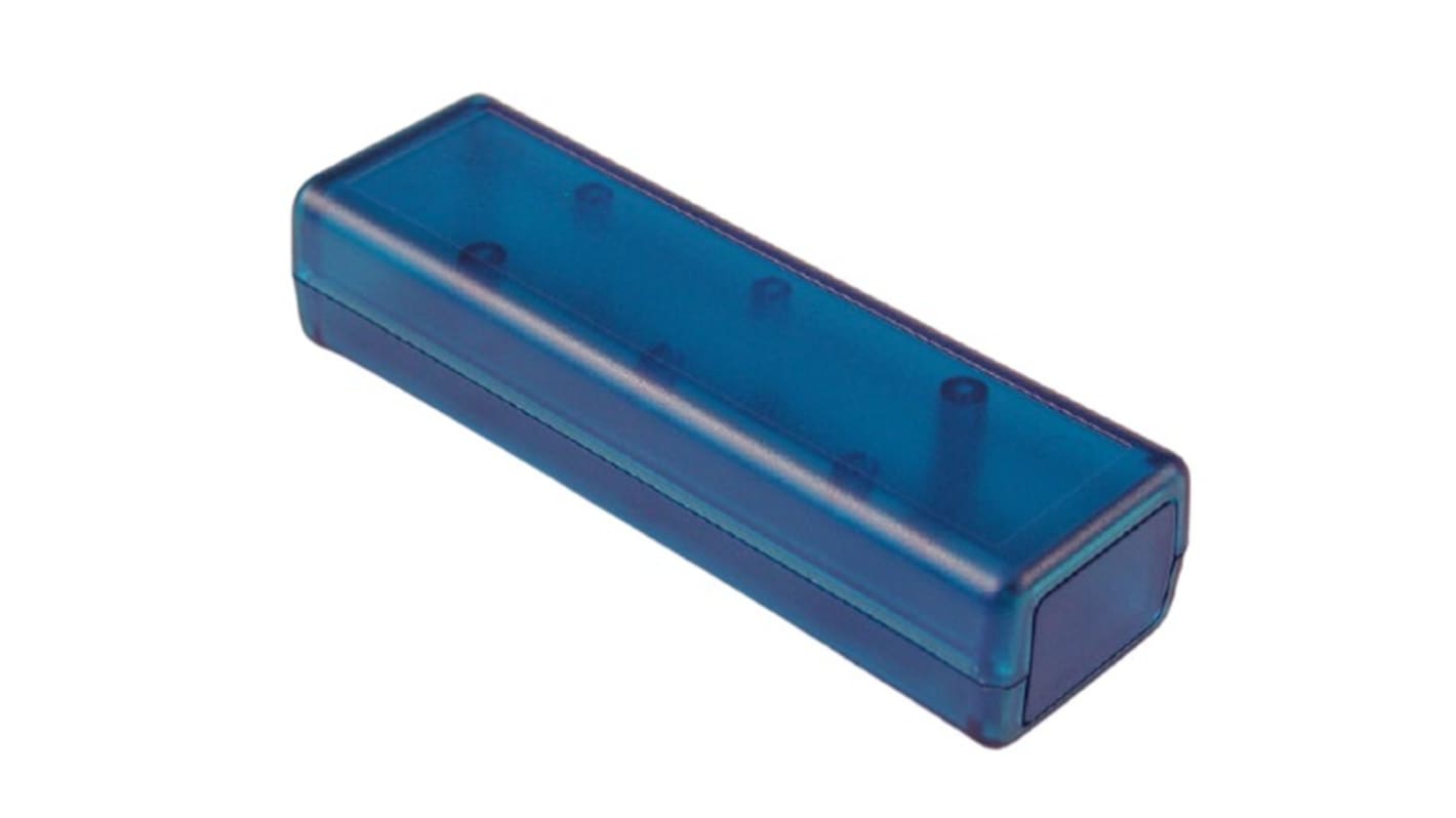 Hammond Transparent Blue ABS Instrument Case, 114 x 36 x 25mm