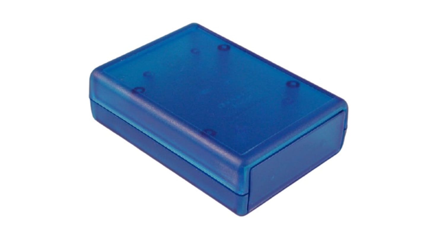 Hammond Transparent Blue ABS Instrument Case, 91 x 66 x 28mm