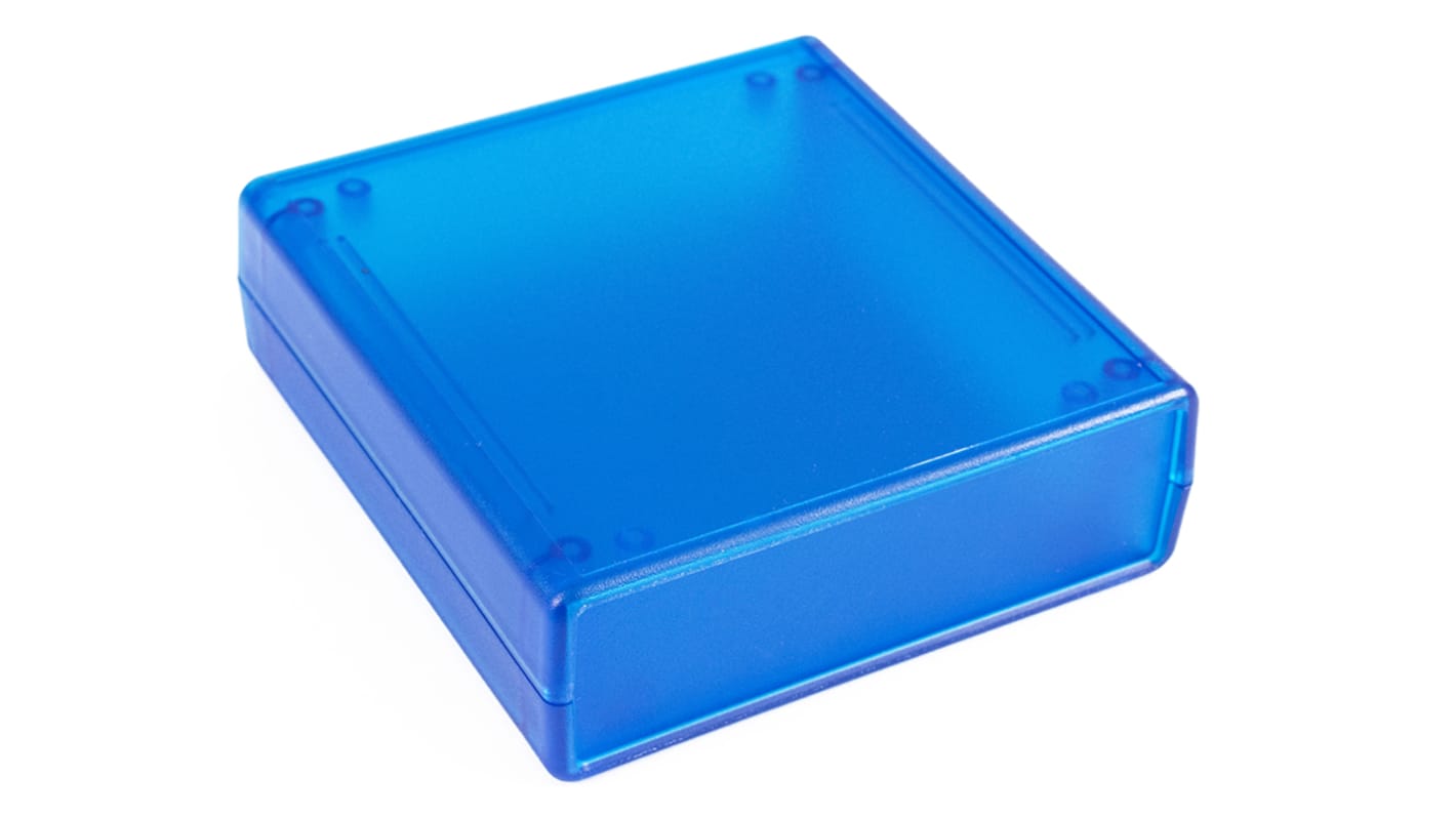 Hammond Transparent Blue ABS Instrument Case, 105 x 110 x 35mm