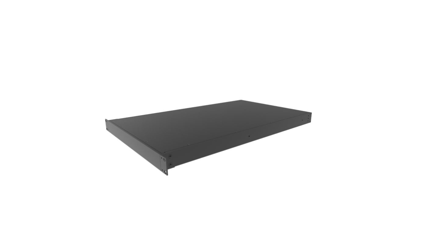 Caja para instrumentación Hammond de Aluminio Negro, 44 x 422 x 711mm