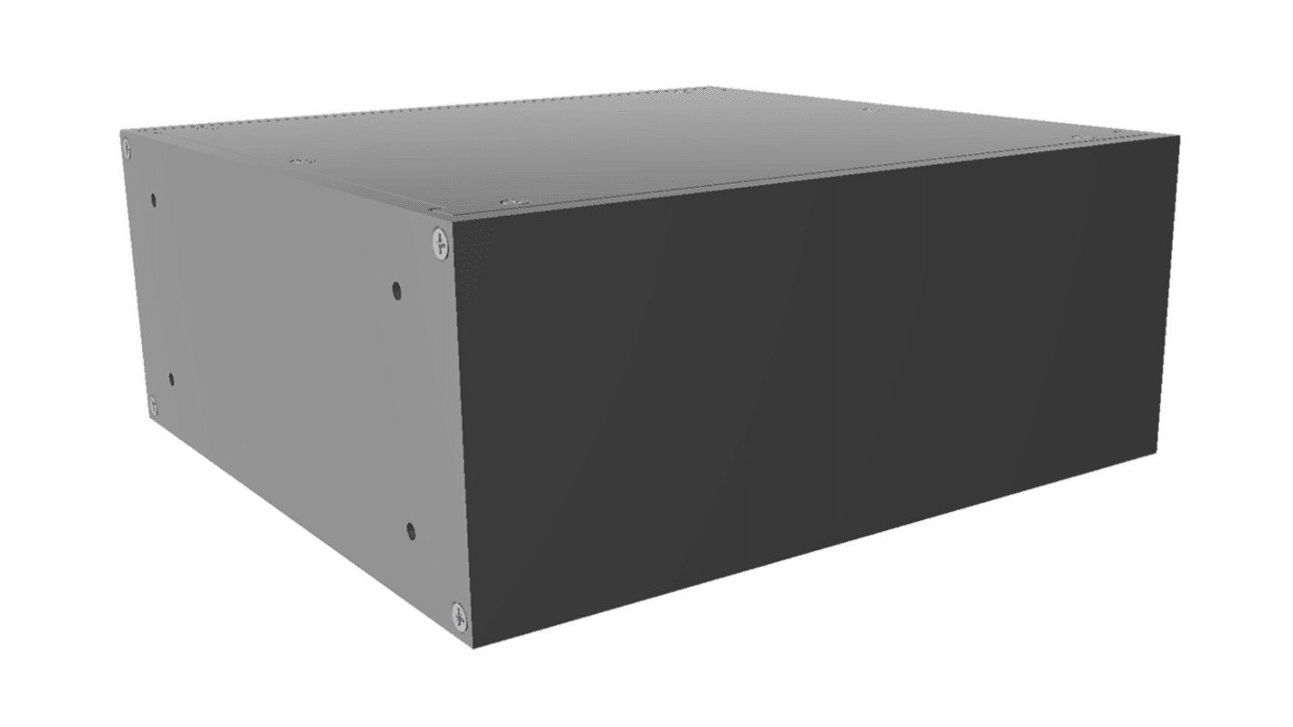 Hammond Black Aluminium Instrument Case, 89 x 211 x 203mm
