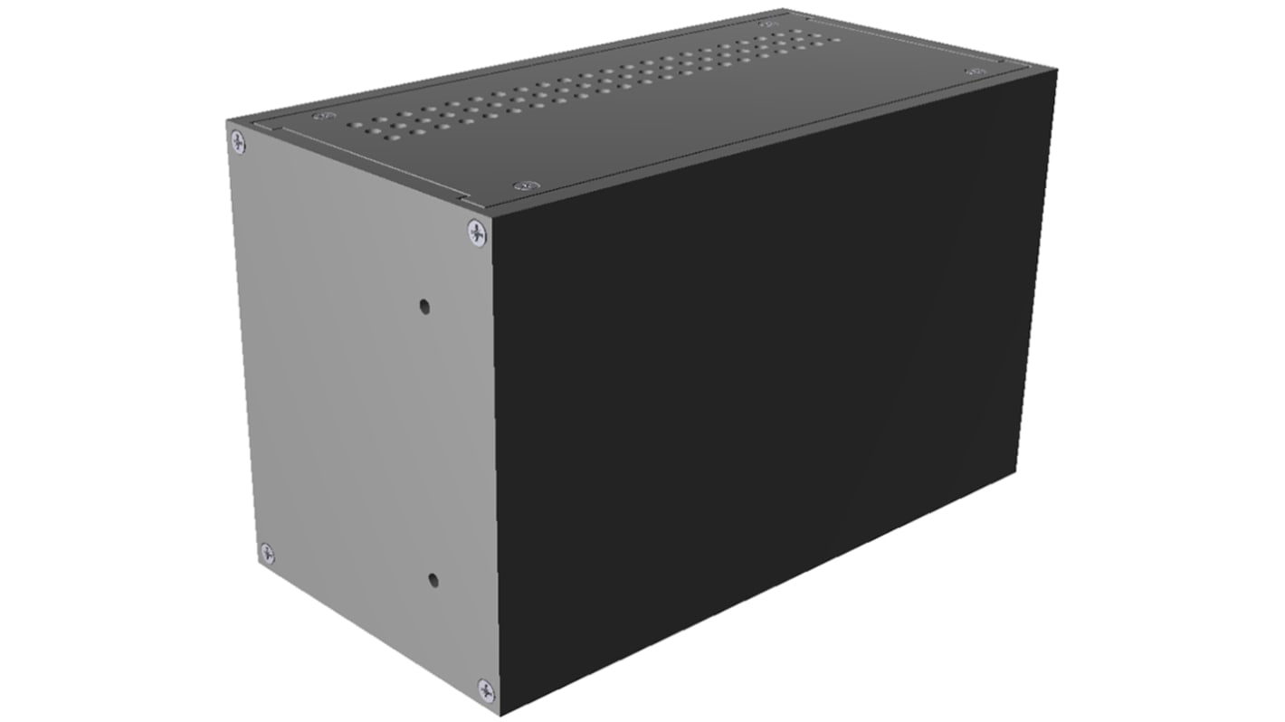 Caja para instrumentación Hammond de Aluminio Negro, 133 x 211 x 108mm