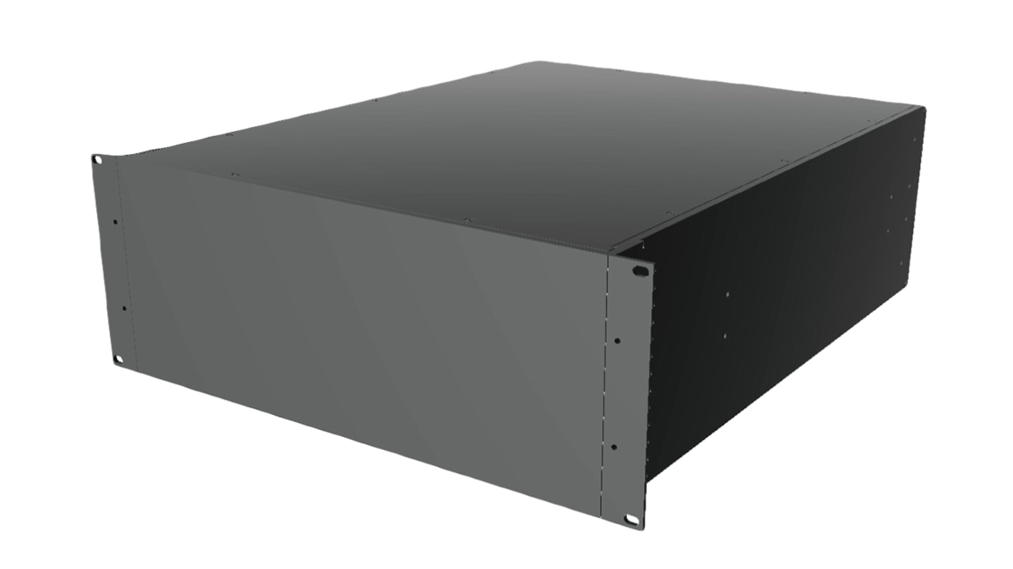 Caja para instrumentación Hammond de Aluminio Negro, 178 x 422 x 59mm