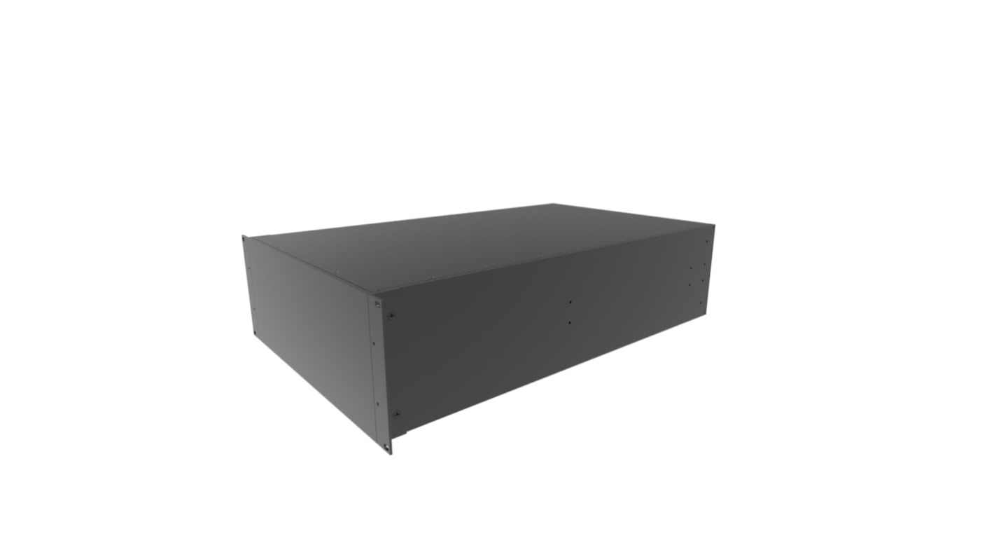 Caja para instrumentación Hammond de Aluminio Negro, 178 x 422 x 711mm