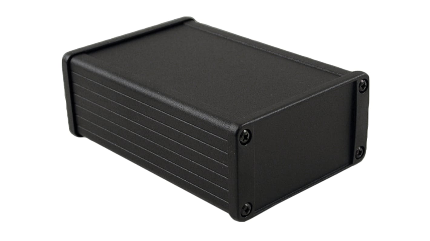Caja para instrumentación Hammond de Aluminio Negro, 121 x 59 x 31mm
