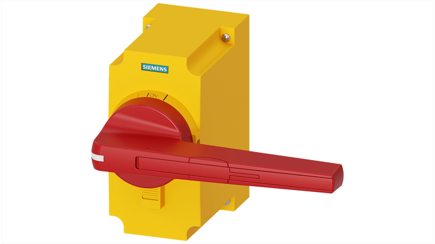 Siemens Red/Yellow Handle Padlockable, SENTRON Series